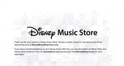 Desktop Screenshot of disneymusiconline.com